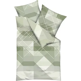KAEPPEL Bettwäsche »Linear« 2 Stk., tlg. Mit grafischem Muster grün