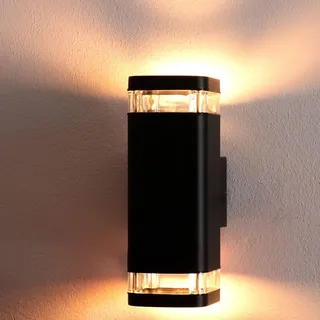 Lumiled Außenwandleuchte Aluminium IP54 GU10 schwarz