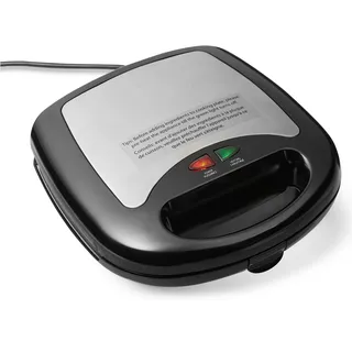 Amazon Basics 3-in-1 Sandwichmaker, Panini-Grill und Waffeleisen mit Austauschbaren Keramik-Antihaftplatten, 700W