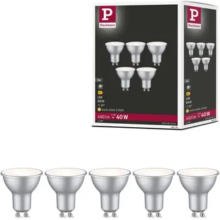 Paulmann 29235 Standard 230V LED Reflektor Reflektor GU10 460lm 4,9W 2700K Weißaluminium