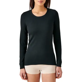 Damart Damen Tee Shirt Manches Longues. Thermounterwäsche - Oberteile, Schwarz (Noir 56680-17010), 32 (Herstellergröße: X-Small)