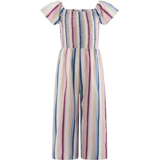 Sommerkleid HAPPY GIRLS "Jumpsuit", Mädchen, Gr. 104, EURO-Größen, bunt (beige), Stoff, 100% Baumwolle, normal, Kleider Sommerkleid