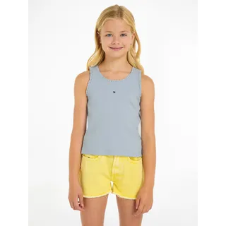 Tommy Hilfiger T-Shirt »ESSENTIAL RIB LACE TANK TOP«, Baby bis 2 Jahre, blau