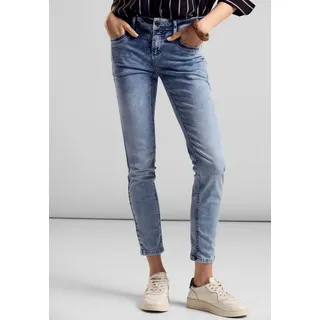 STREET ONE Damen A377775 Jeans in light blue random Wash,