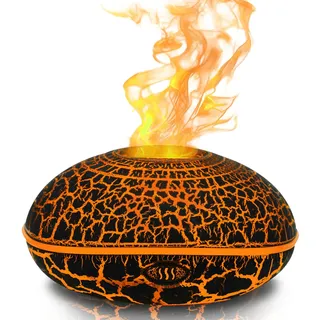 Hianjoo Aroma Diffuser 200ml Luftbefeuchter, Kleiner Ultraschall Aromatherapie Diffusor LED mit 7 Farben für Büro, Yoga, Spa, Schlafzimmer