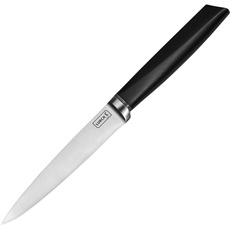 Lurch 230440 TANGO Universal-/Küchenmesser mit 12cm Klinge aus korrisionsbeständigem 3CR14 Messerstahl, Schwarz, Edelstahl