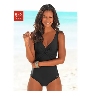 LASCANA Badeanzug, mit Shaping-Einsatz vorn, eingearbeitete Softcups, mit Raffungen LASCANA
