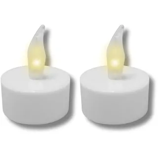 Mauk® LED Teelicht 2er Pack | flackernde, realistische LED-Kerzen für gemütliche Atmosphäre | sicheres und langlebiges Kerzenlicht, ideal für Dekoration, Hochzeit & festliche Anlässe