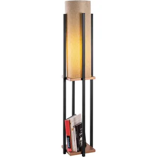 Opviq Industrial Floor Lamp, Black & Copper, 130 cm Height, 20 cm Shade, E27 Socket, 40W Max, Double Insulated, 400 cm Cable | Stylish Lighting for Modern Spaces