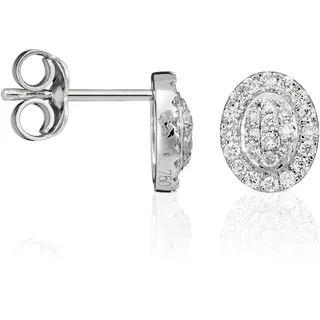 Orphelia Damen-Ohrstecker 18 Karat (750) Weißgold Diamant weiß OD-5320