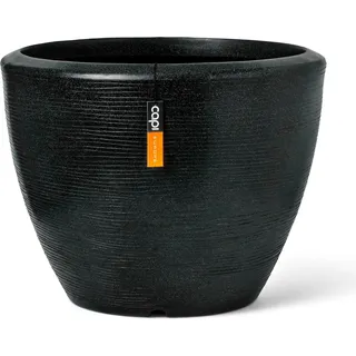Capi Pflanztopf Kugel Granite Ø 34 cm x 25 cm Schwarz