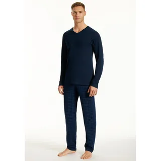 SCHIESSER Schlafanzug lang Blau 54