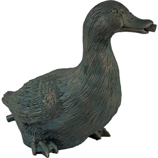 UBBINK Ente, Polyresin, Anthrazit/Bronze, witterungsbeständig, 15x24x29 cm, - grau Bronze