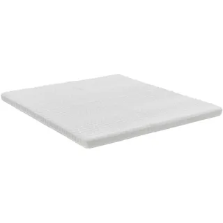 Irisette Topper , Weiß , Textil , H1 , Füllung: Komfortschaum , 90x200 cm , Reach, DIN EN ISO 14001, DIN EN ISO 9001, Oeko-Tex® Standard 100 , Bezug abnehmbar/waschbar, Ober- und Unterseite versteppt, alternative Größen erhältlich , Schlafzimmer, Matratzen, Topper