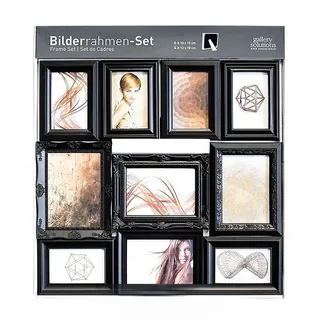 Nielsen Design 10 Piece Ornament Set Resin Photo Bilderrahmen - Black