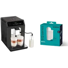 Krups Evidence One Kaffeevollautomat mit Milchschlauch, 12 Getränke & Siemens BRITA Intenza Wasserfilter TZ70033A,verringert den Kalkgehalt des Wassers
