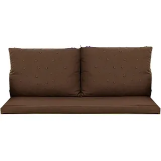 Setgarden Mix-Techno Gartenkissen Für Polyrattan Möbel 100×60×50 cm – Kissen Für 2 Sitzer Gartensofa 1tlg Braun