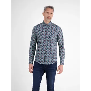 LERROS Langarmhemd mit grafischem Minimal-Muster