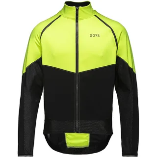 Gore Wear GOREWEAR Herren Fahrrad-Jacke Phantom, GORE-TEX INFINIUM, L, Neon-Gelb/Schwarz