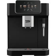 Beko - CEG7302B - Kaffeevollautomat mit Milchaufschäumer, digital, automatisches Vorschmelzen, Druck 19 bar - Schwarz, 27,5 x 40,5 x 34 cm
