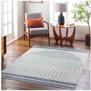 livabliss »SANTIAGO« rechteckig 10 mm Höhe Skandinavischer Teppich, Kurzflor Boho-Wohnzimmerteppich, Läufer,