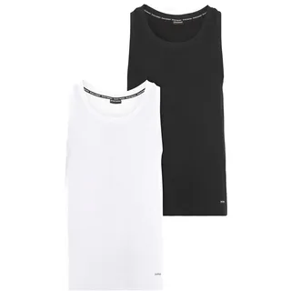 Bruno Banani Muscleshirt 2-er Pack, in Rippenqualität, schwarz-weiß