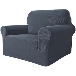 GRIFEMA Sofaüberwurf Elastisch Jacquard Grau 1 Sitzer