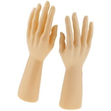 Sharplace Schaufensterpuppe Hände Dekohand Präsentationshand, Schmuckhand, Schmuckhalter Hand (1 Paar), Hautfarbe