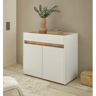 INOSIGN »GiRON/CiTY, Schrank in vier Farben, modernes Sideboard, Kommode« in zwei Farben erhältlich, 2 Türen, 1 Schubkasten, 80 cm breit
