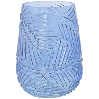 Alexandra House Living Vase, blau, Glas, 17 x 17 x 23 cm