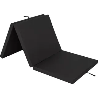 HobbyGarden Klappmatratze Ben – 195×80×8 cm, rot, faltbar, Gästebett & Gymnastikmatte, mit abnehmbarem Bezug, pflegeleicht & mobil SCHWARZ - Grün