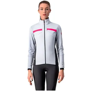 Castelli Dinamica Jacke - Silver Grey / Dark Grey / Pink Reflex - S