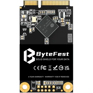 ByteFest SSD Festplatte 256GB mSATA Mini SATA III Interne SSD für PC und Laptop (30x50mm)