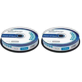 MediaRange 10 x BD-R DL - 50 GB 6X - Spindel (Packung mit 2)