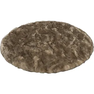 Pergamon Luxus Super Soft Fellteppich Aspen Rund Meliert (Ø 160 cm)