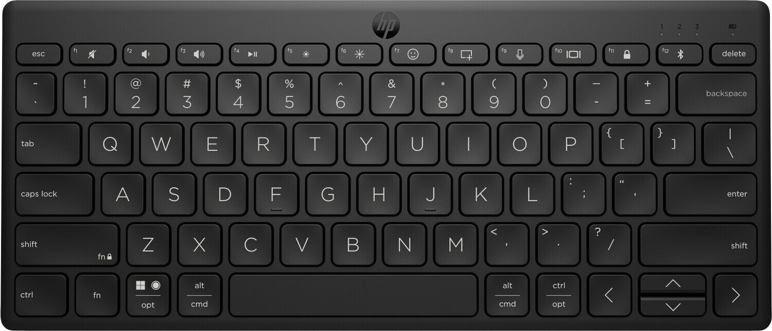 Bild von 355 Compact Multi-Device Keyboard schwarz, Bluetooth, DE (692S9AA#ABD)