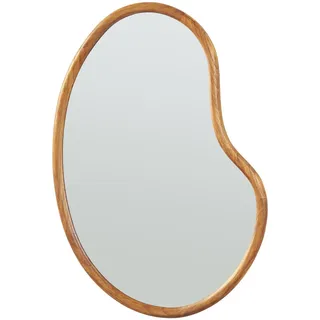 [en.casa] Wandspiegel, Eiche, Glas, Freiform, 55x3x75 cm