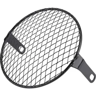 6,5 Zoll Motorrad Seitenmontage Scheinwerfer Runde Grillabdeckung Maske - Cruiser - Chopper - Cafe Racer - Diagonal Gitter