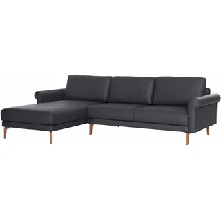 creation by rolf benz Creation BY ROLF BENZ, Ecksofa »CR.450, Designecksofa, L-Form« Armlehne Schnecke modern Landhaus, Breite 262 cm, Fuß Nussbaum,