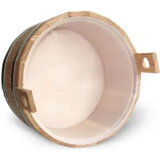 blumenberg gmbh Fußbadewanne Standard aus Holz Lärche natur mit Kunststoffeinsatz