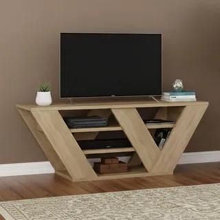 Dmora Pegasus TV-Lowboard 110x30x40 cm Braun Holz