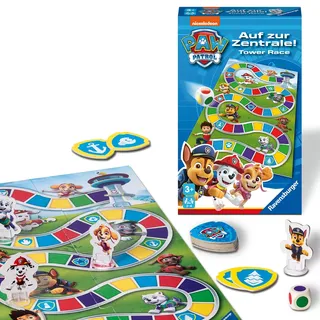 Ravensburger Paw Patrol: Auf zur Zentrale! - Mitbringspiel für 2-4 Spieler ab 3 Jahren mit den Helfern auf Vier Pfoten aus der erfolgreichen Kinderserie Paw Patrol