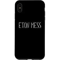 Hülle für iPhone XS Max Eton Mess Food Design für Männer, Frauen, Kinder, lustiges Eton Mess