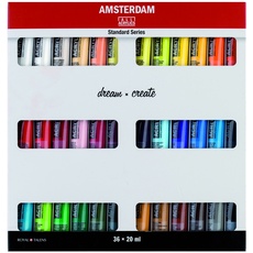 Talens AMSTERDAM Acrylfarben-Set Dream 36 x 20 ml Acryl Malfarbe Farbe