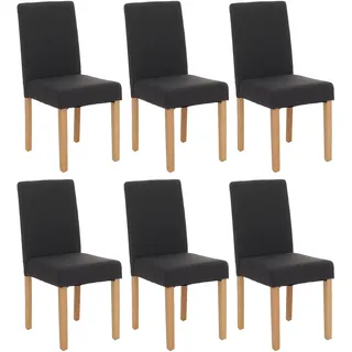 MCW Esszimmerstuhl Littau Textil Schwarz 6er Set