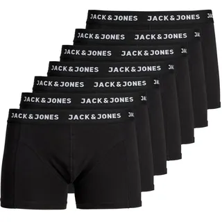JACK & JONES Huey Boxershorts 7 Einheiten Black / Detail Black / Black M