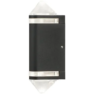 Gnosjö Konstsmide Außenleuchte, Modena Wandleuchte, schwarz, 13 x 11,5 x 35 cm, 3 ml, 7519-750