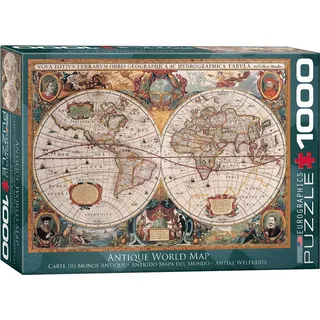 Antike Weltkarte Orbis Geographica - 1000 Teile Puzzle - Format 68x48 cm