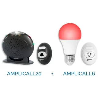 Geemarc Telecom AmpliCALL 20+6, Schwarz, Weiß, 15 m, CE, UKCA, AC, CE, UKCA - Schwarz, Weiß