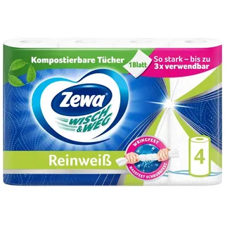 Zewa Küchenrolle Wisch&Weg Reinweiß 4 x 45 Blatt